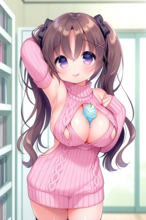 HenryBoya Pink Wool, Bare Full - Usashiros Armpit-Presenting, Breasts-Out Tease - Page 71
