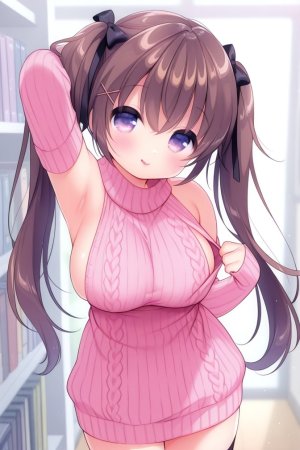 HenryBoya Pink Wool, Bare Full - Usashiros Armpit-Presenting, Breasts-Out Tease - Page 8