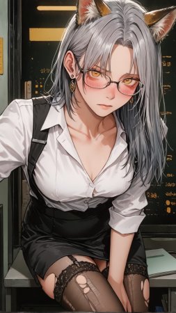 HenryBoya Torn Stockings Glasses- The Milf-Eared, Secretary - Page 2