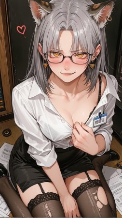 HenryBoya Torn Stockings Glasses- The Milf-Eared, Secretary - Page 22