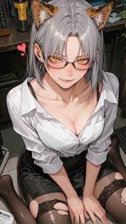 HenryBoya Torn Stockings Glasses- The Milf-Eared, Secretary - Page 23