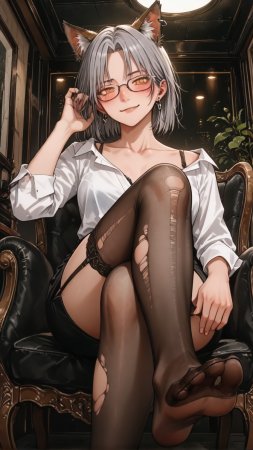 HenryBoya Torn Stockings Glasses- The Milf-Eared, Secretary - Page 25