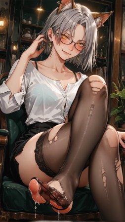 HenryBoya Torn Stockings Glasses- The Milf-Eared, Secretary - Page 28