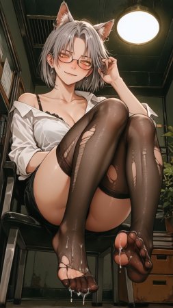 HenryBoya Torn Stockings Glasses- The Milf-Eared, Secretary - Page 30