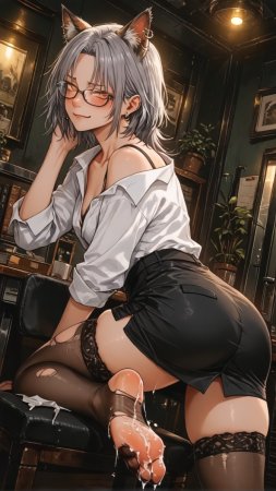 HenryBoya Torn Stockings Glasses- The Milf-Eared, Secretary - Page 31