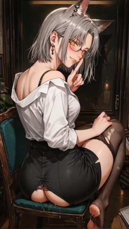 HenryBoya Torn Stockings Glasses- The Milf-Eared, Secretary - Page 38