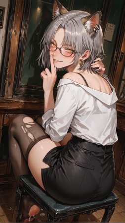 HenryBoya Torn Stockings Glasses- The Milf-Eared, Secretary - Page 39