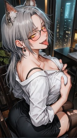 HenryBoya Torn Stockings Glasses- The Milf-Eared, Secretary - Page 47