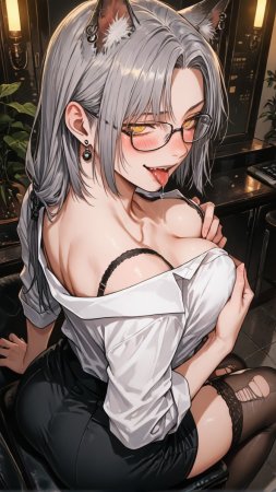 HenryBoya Torn Stockings Glasses- The Milf-Eared, Secretary - Page 48