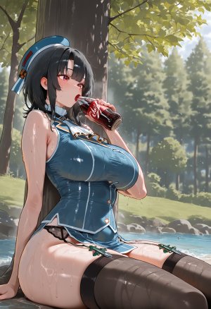HenryBPya Red Eyes Glow, Where the Garter Straps Go - Takao - Page 46