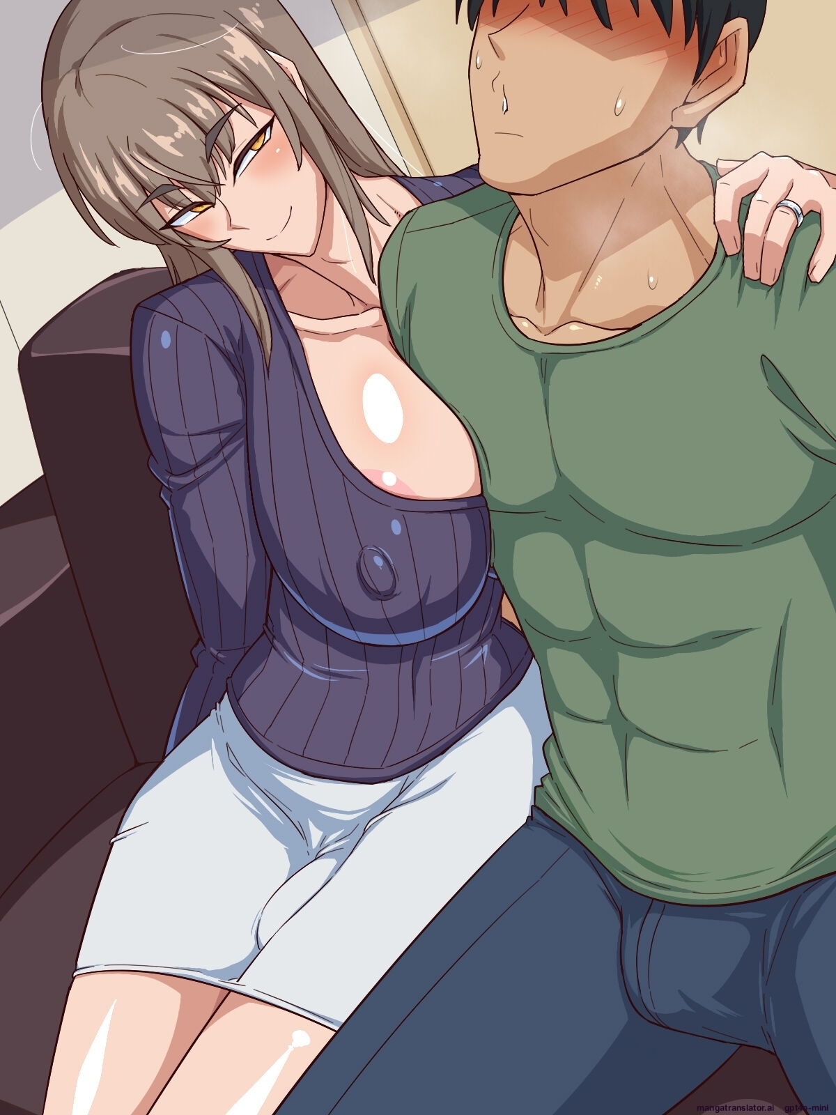 Himitsu Kessha Vanitas Otonari-san wa Inran Hitozuma Shemale English MTL - Image 129