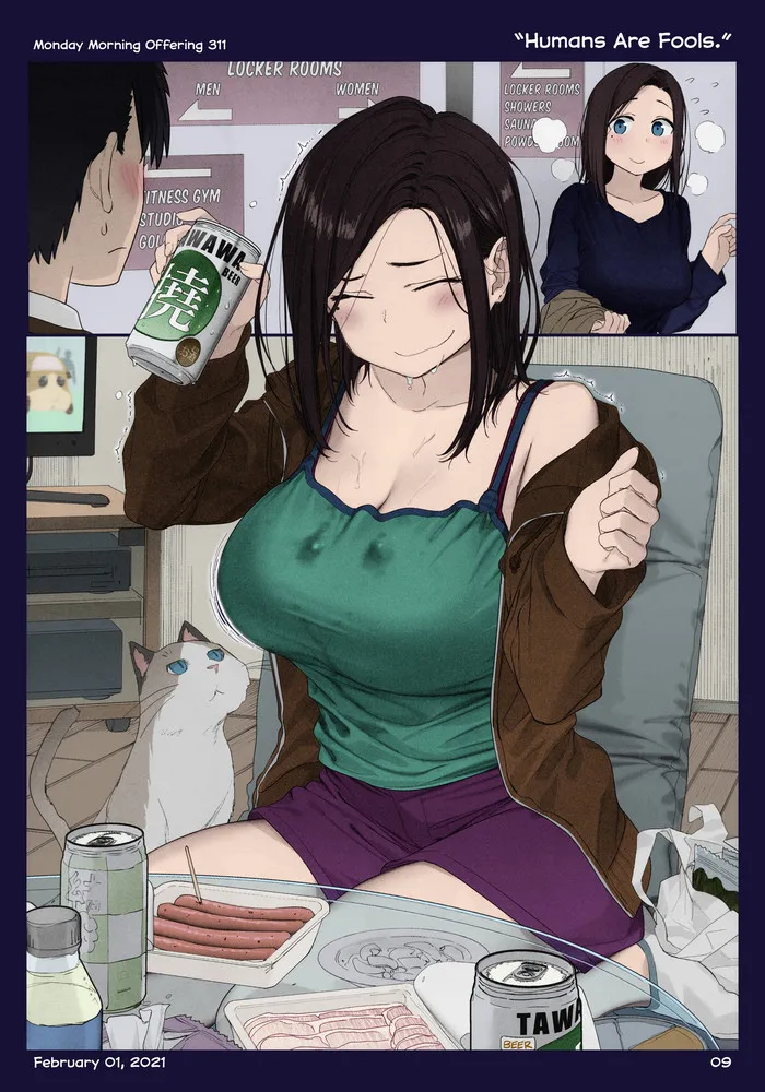 Himura Kiseki Getsuyoubi no Tawawa English Colorized - Image 312