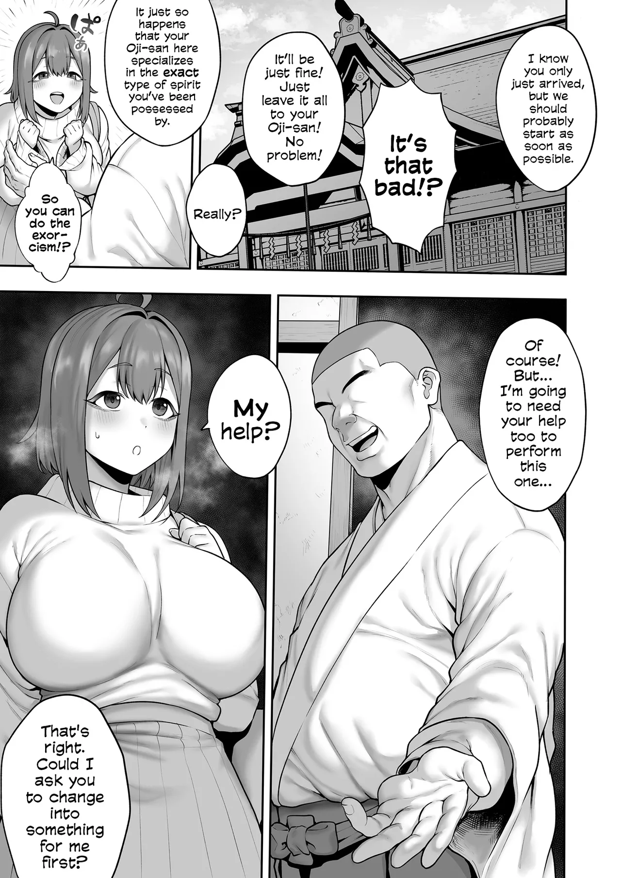Hitsuji no Udonya Inamimi Muchi Muchi Tennen Joshidaisei no Dosukebe Jorei Taikenroku The Chunky, Defenseless, Airheaded University Girl Gets A Crash Course In Perverted Exorcisms English - Image 6