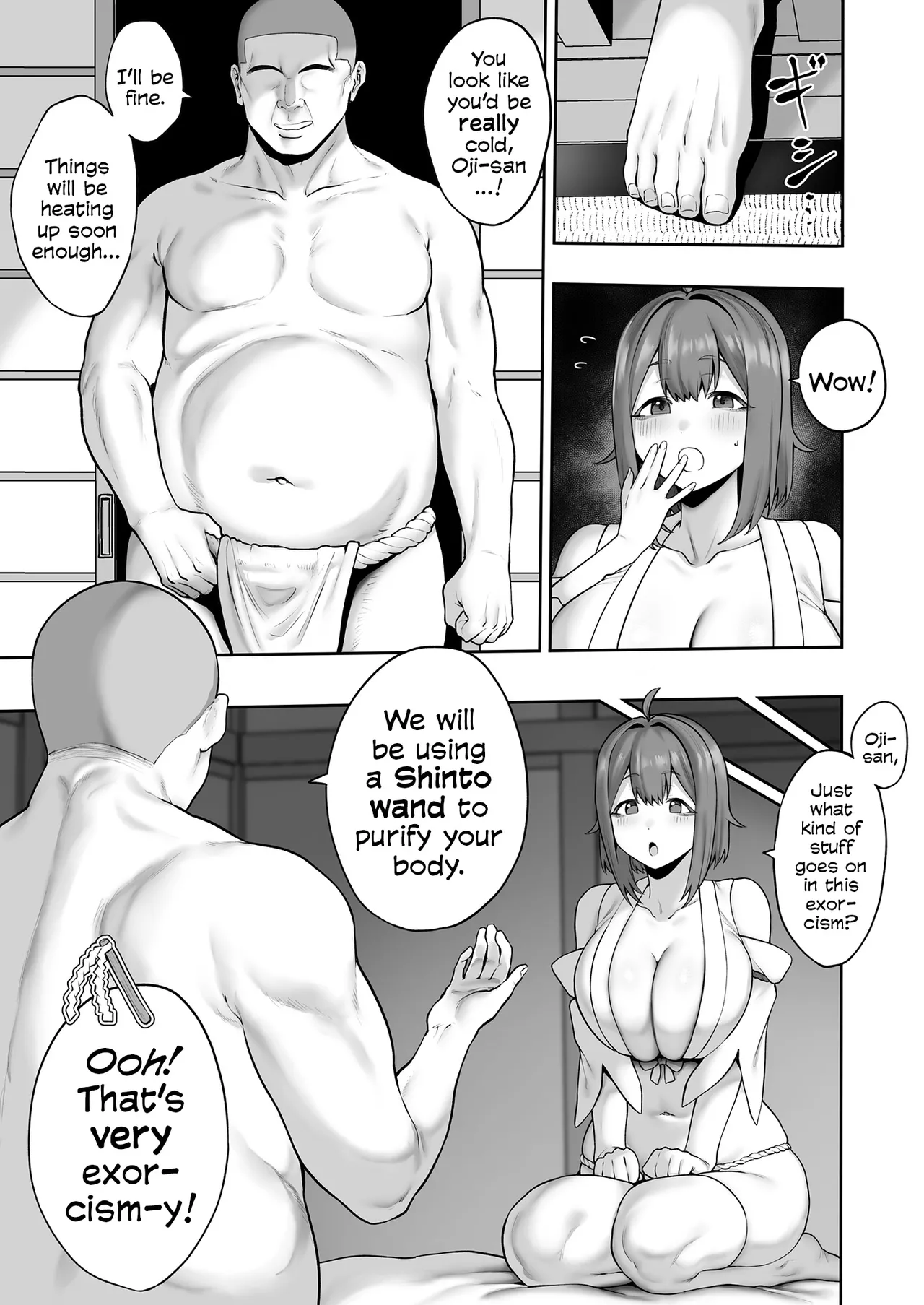 Hitsuji no Udonya Inamimi Muchi Muchi Tennen Joshidaisei no Dosukebe Jorei Taikenroku The Chunky, Defenseless, Airheaded University Girl Gets A Crash Course In Perverted Exorcisms English - Image 8