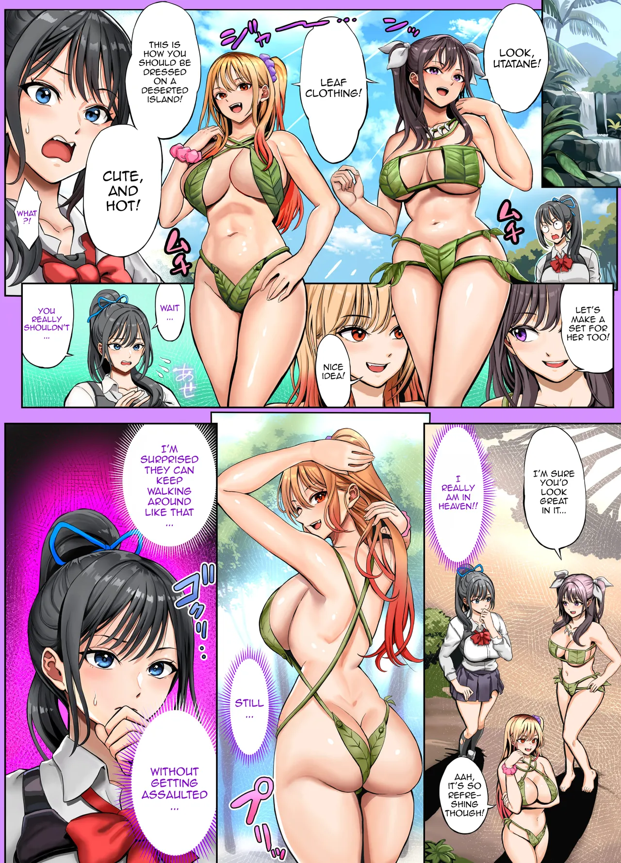 Hokekiyo Carnival Houhokekiyo Mujintou Sounan Harem 2 Ch.1-2 Deserted Island Castaway Harem 2 Ch.1 English Doujins.com - Image 25