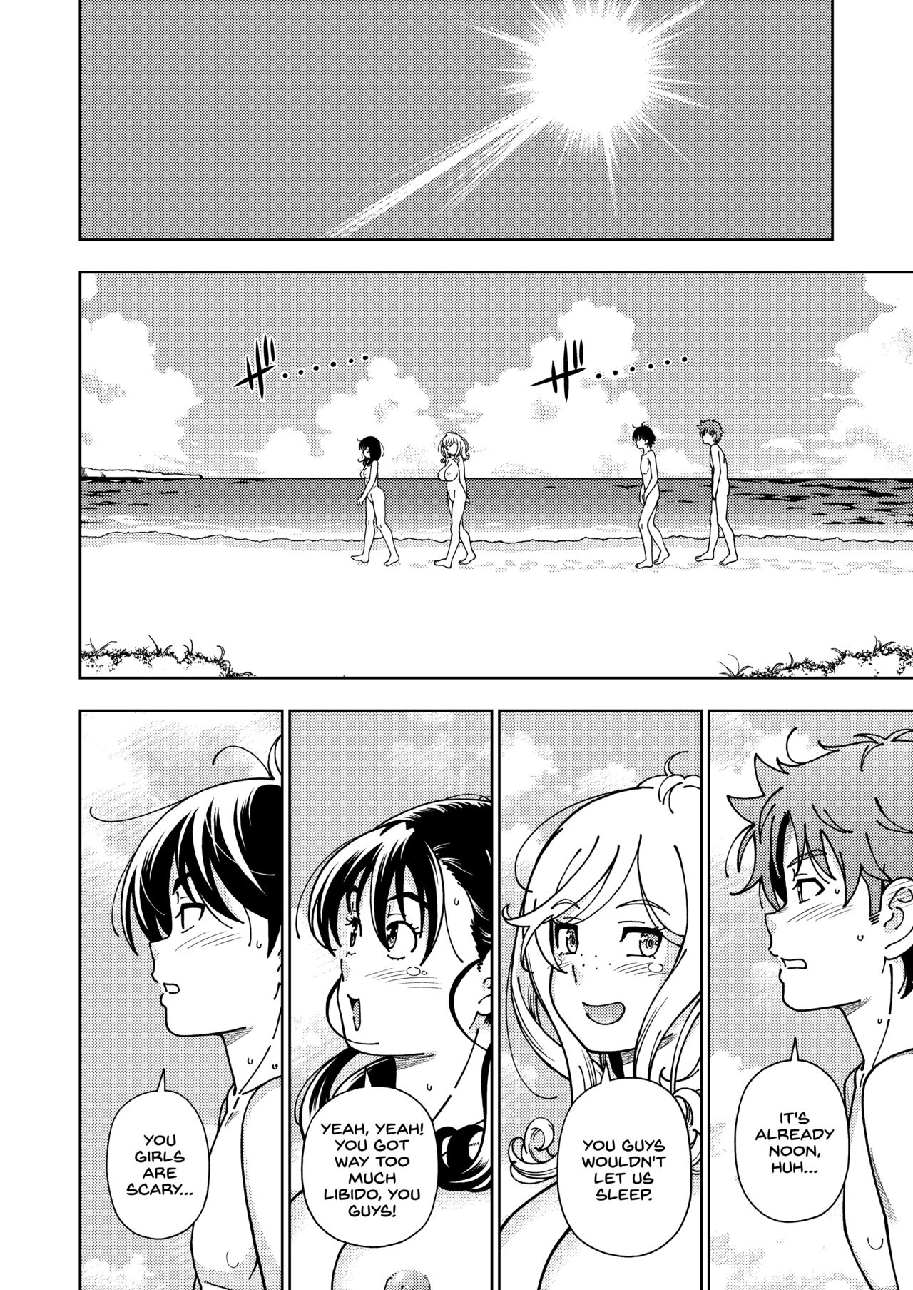 Honey Blonde Himawari - Two couples have hentai anal sex on the beach - 73 Pics - Image 45