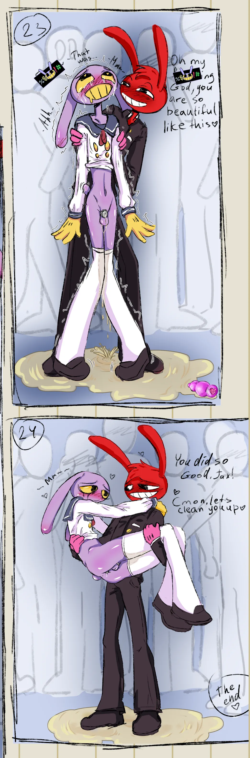 HornyFudge Jax X Thomas omorashi comic The Amazing Digital Circus - Image 11