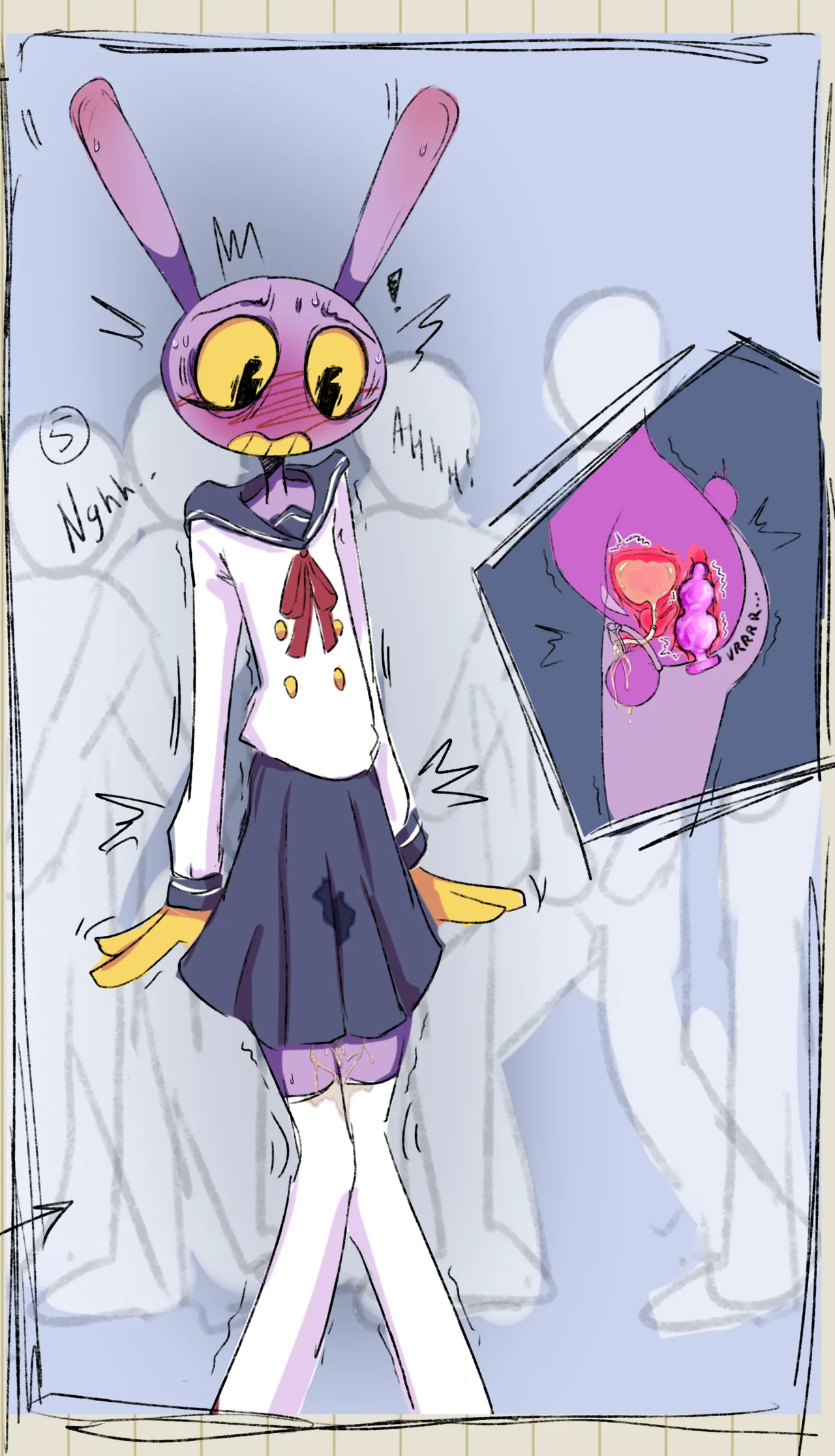 HornyFudge Jax X Thomas omorashi comic The Amazing Digital Circus - Image 3