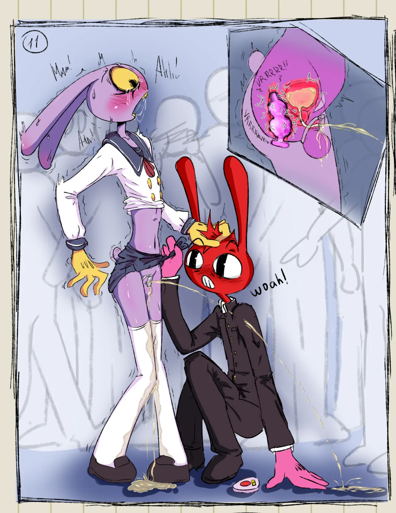 HornyFudge Jax X Thomas omorashi comic The Amazing Digital Circus - Image 7