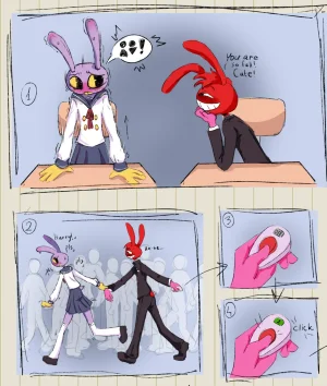 HornyFudge Jax X Thomas omorashi comic The Amazing Digital Circus - Page 2
