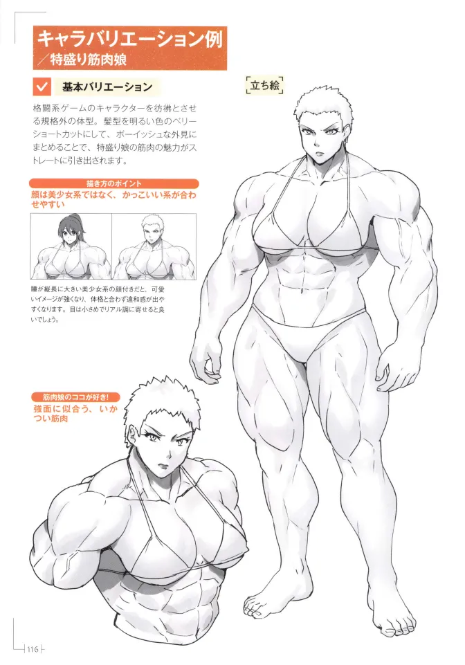 How to Draw a Muscular Girls for the First Time - Master the Key Muscle Points - Image 120