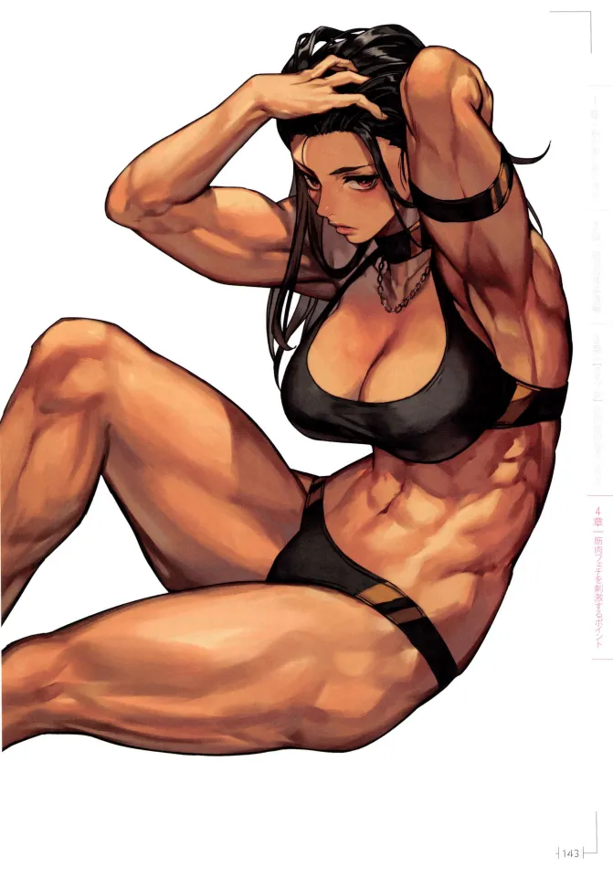 How to Draw a Muscular Girls for the First Time - Master the Key Muscle Points - Image 147