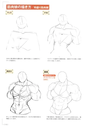 How to Draw a Muscular Girls for the First Time - Master the Key Muscle Points - Page 122