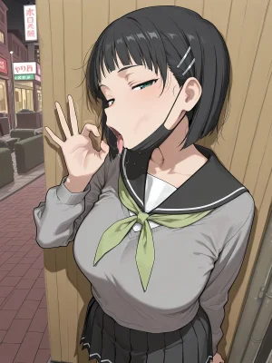 あぐにむ工房 I had Sugar Daddy Sex with Streetwalker Suguha and Ejaculated Inside her - Page 6