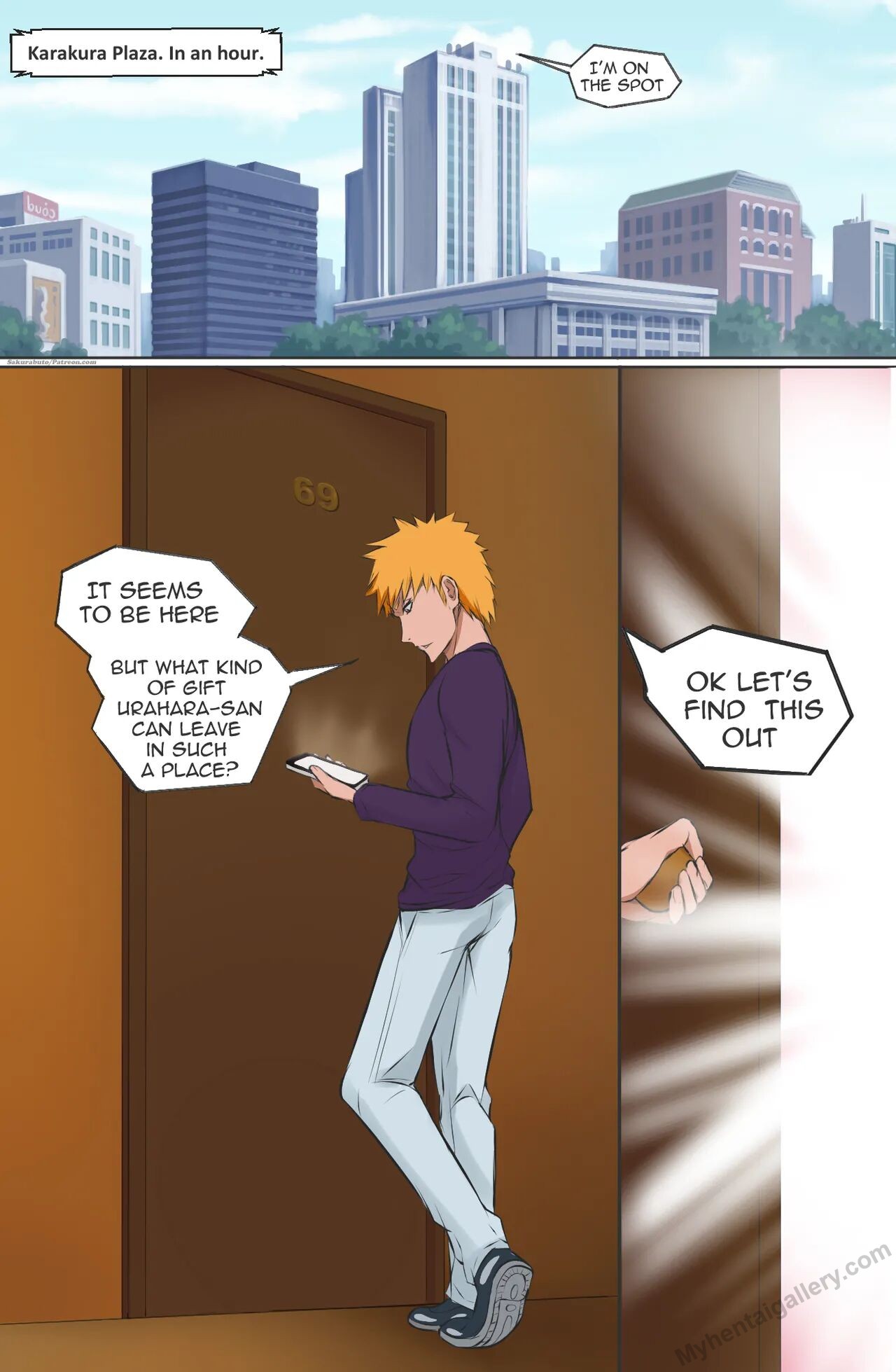 Ichigo gets a blowjob and titty fuck surprise from Rangikyu, Yoruichi and Harribel - 26 Pics - Image 4