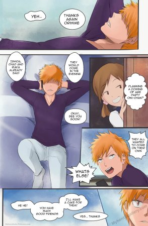 Ichigo gets a blowjob and titty fuck surprise from Rangikyu, Yoruichi and Harribel - 26 Pics - Page 2