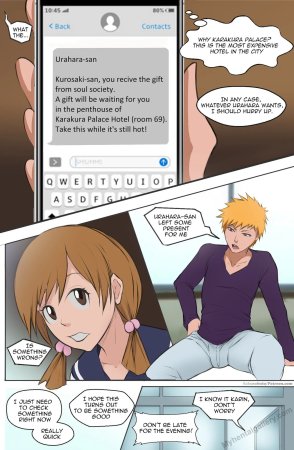 Ichigo gets a blowjob and titty fuck surprise from Rangikyu, Yoruichi and Harribel - 26 Pics - Page 3