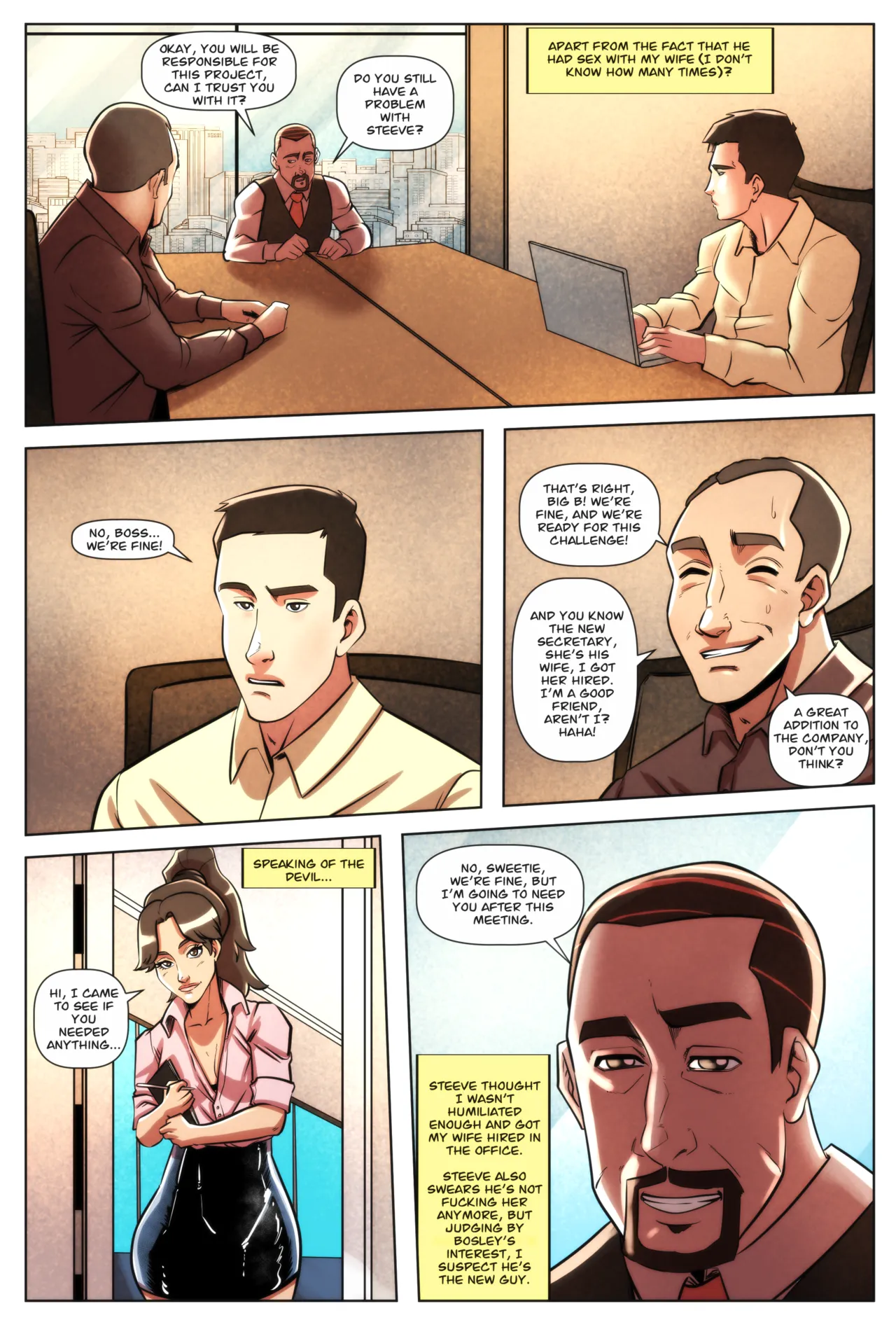 Illustravitor My Wife and the Guys at My Workplace Chapters 1-3 - Image 23