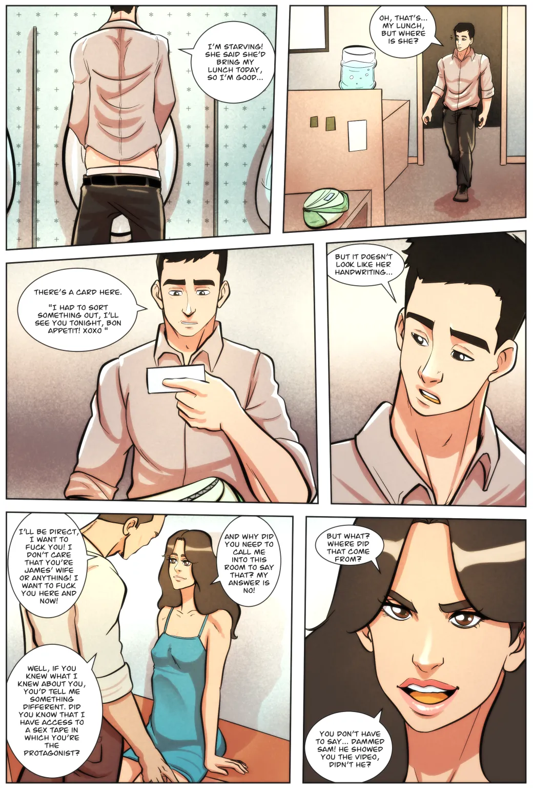 Illustravitor My Wife and the Guys at My Workplace Chapters 1-3 - Image 3