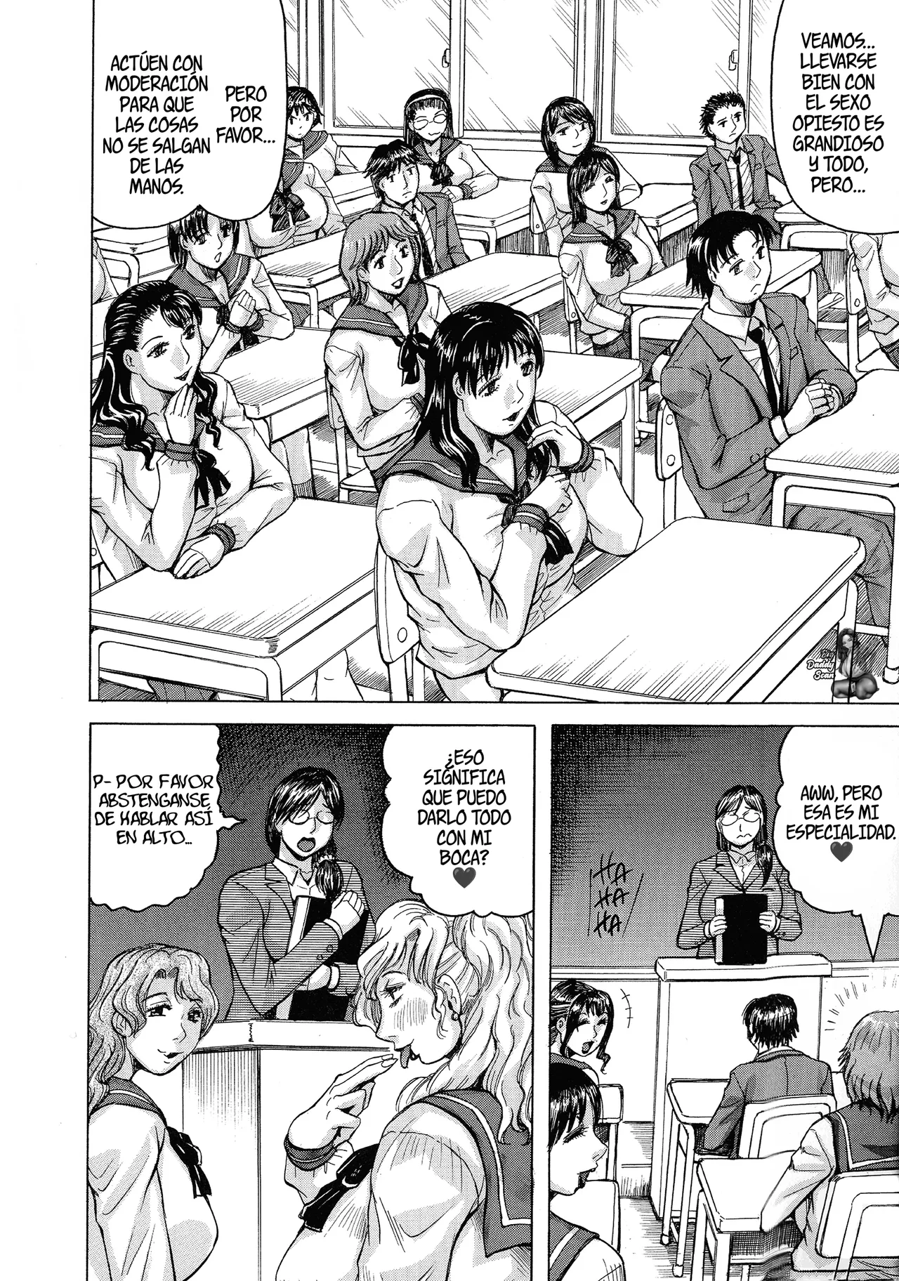 Jamming Jukujo Gakuen Classmate wa Zenin Jukujo Okiniiri Touroku Ch. 1Escuela De MILFS Todas mis compañeras de clase son mujeres maduras Cap. 1Spanish BigDaddy Scan - Image 7