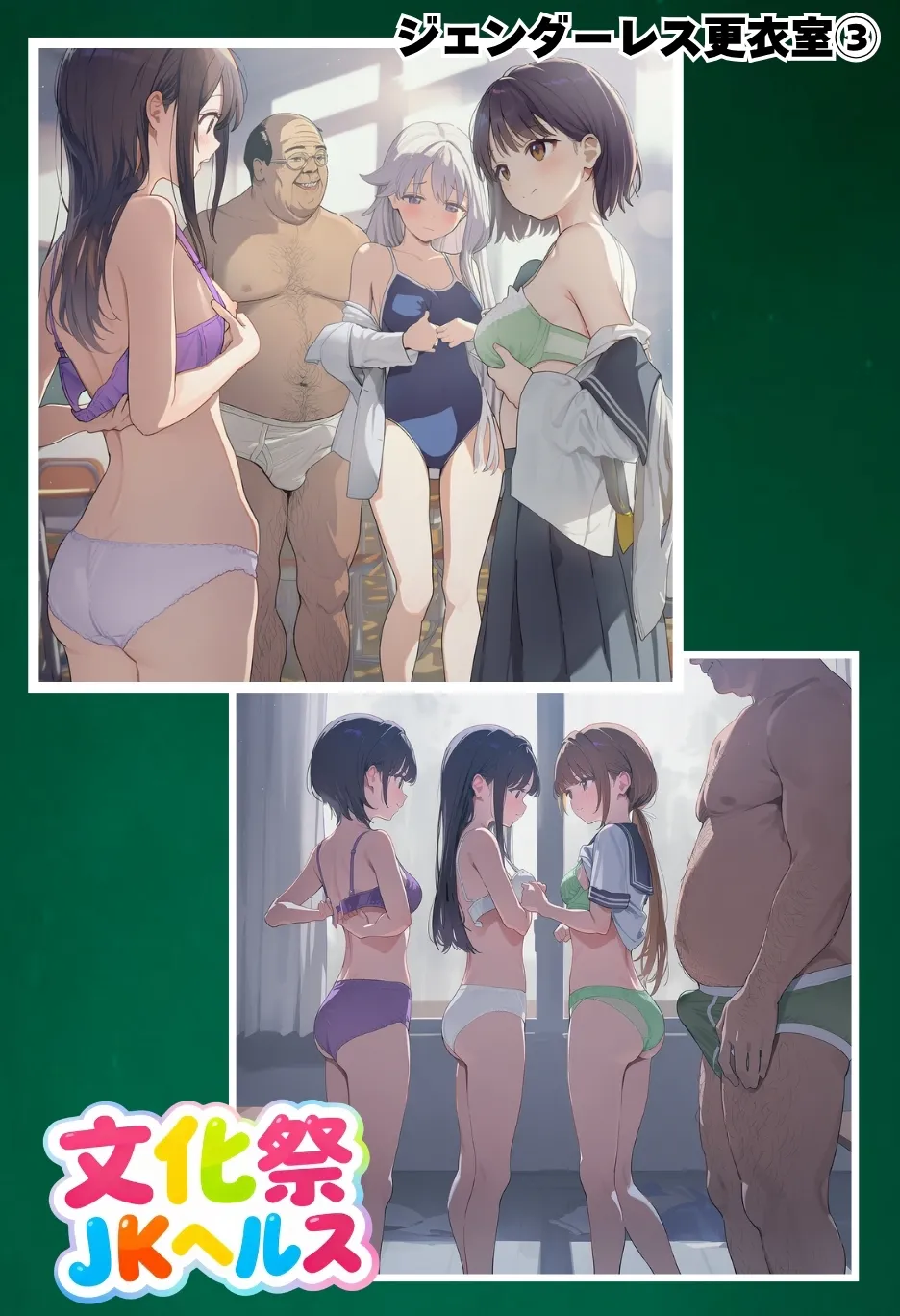 種付け出版 大乱交文化祭JOヘルス VS レンタルおじさんちんぽ - Image 129