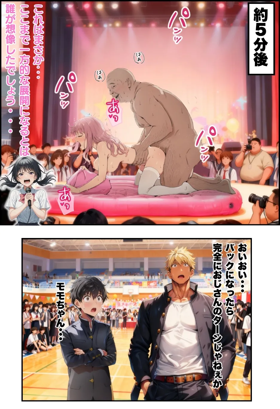 種付け出版 大乱交文化祭JOヘルス VS レンタルおじさんちんぽ - Image 148