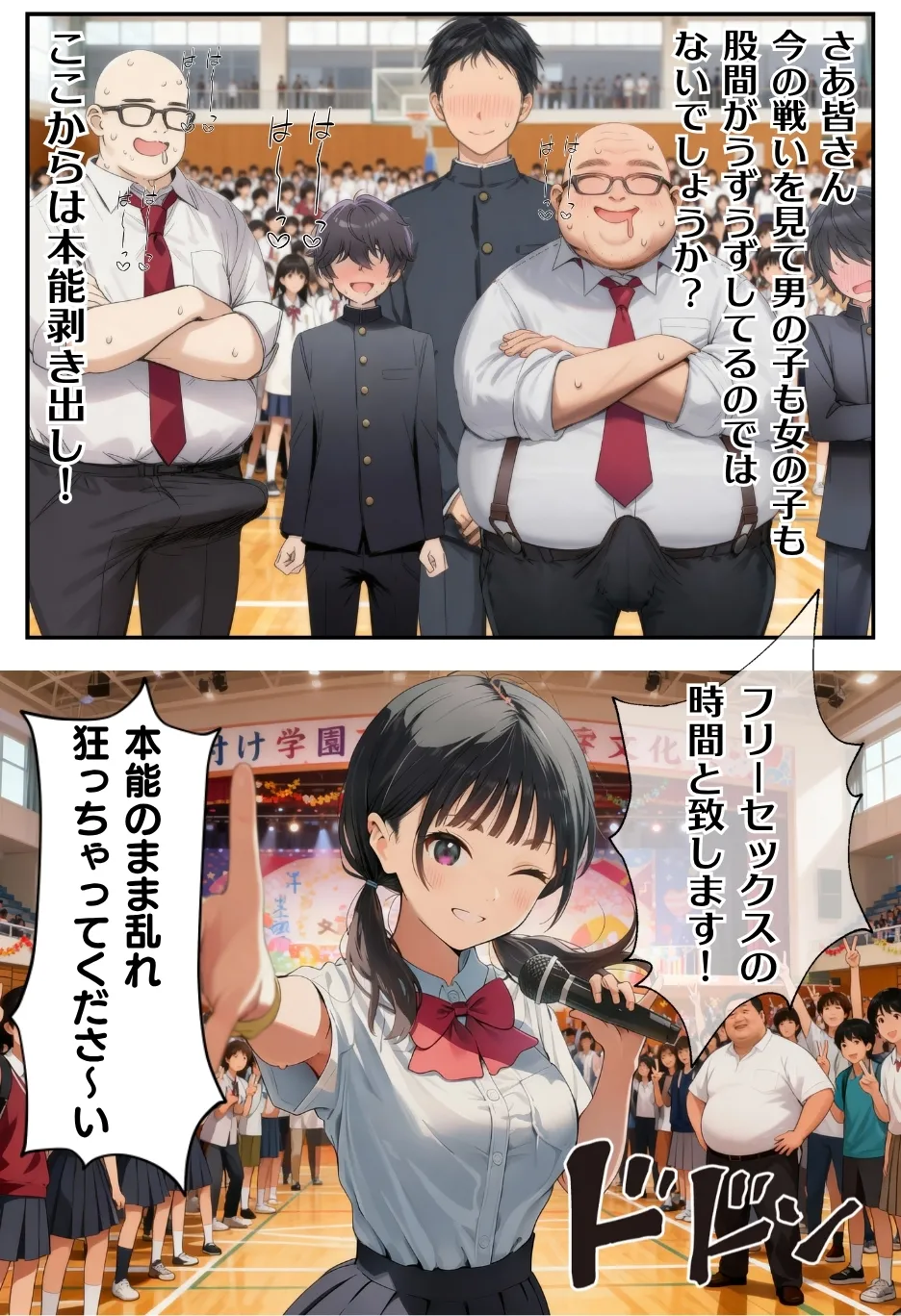 種付け出版 大乱交文化祭JOヘルス VS レンタルおじさんちんぽ - Image 173