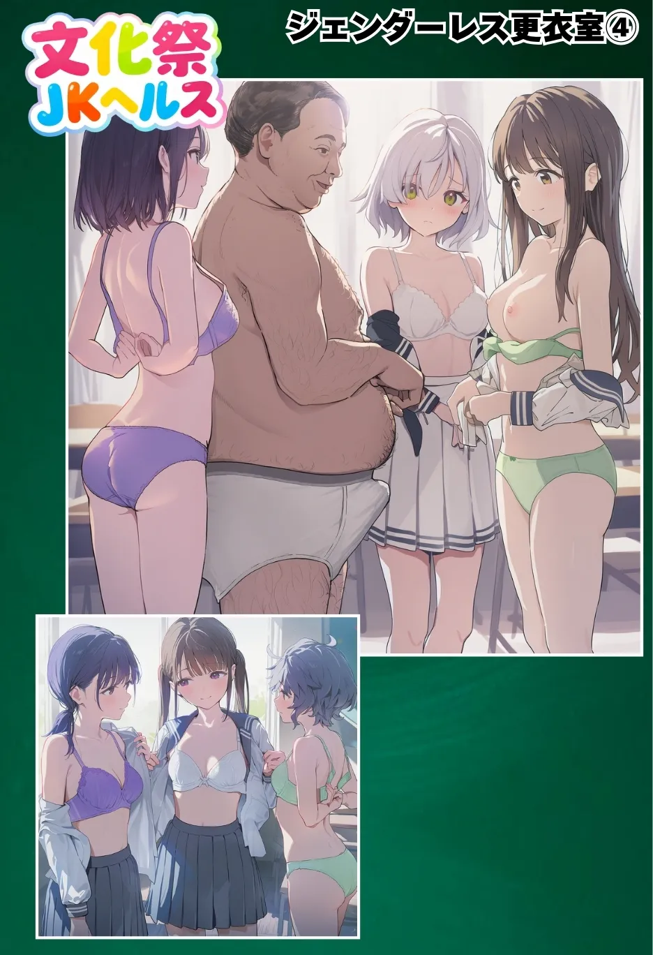 種付け出版 大乱交文化祭JOヘルス VS レンタルおじさんちんぽ - Image 174