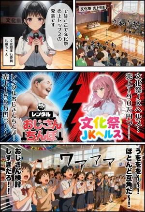 種付け出版 大乱交文化祭JOヘルス VS レンタルおじさんちんぽ - Page 130