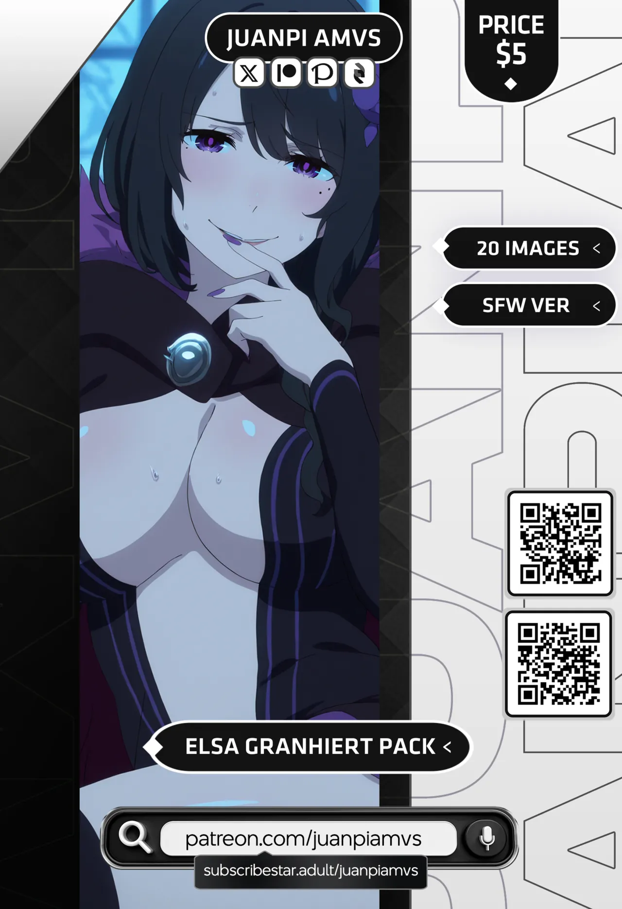 Juanpi Amvs Elsa Granhiert NSFW SFW Pack - Image 2