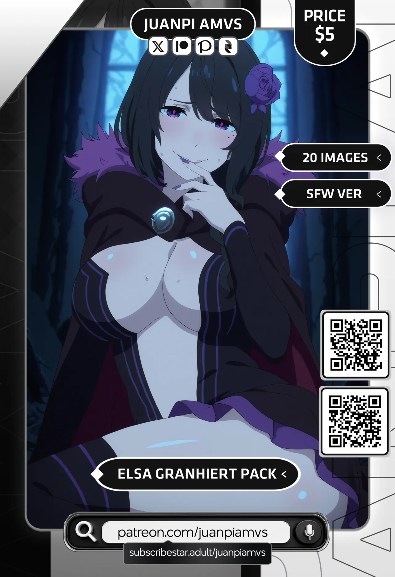 Juanpi Amvs Elsa Granhiert NSFW SFW Pack - Image 3
