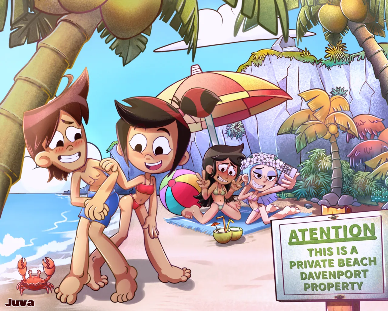 JuvaKurosaki Molly Friends at the beach The Ghost Molly McGee - Image 1