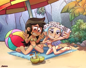 JuvaKurosaki Molly Friends at the beach The Ghost Molly McGee - Page 4