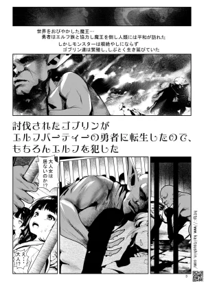 Kaitsushin Namamo Nanase Toubatsu sareta Goburin ga Erufu Paateii no Yusha ni Tensei Shitan node, Mochiron Erufu o Okashita Digital - Page 3