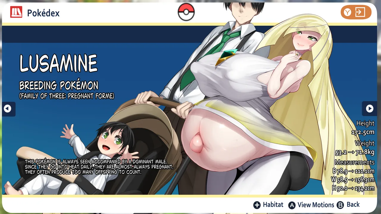 Kawahagitei Lusamine - Miboujin no Hatsukoi Widows First Love Pokémon Sun and Moon English - Image 116