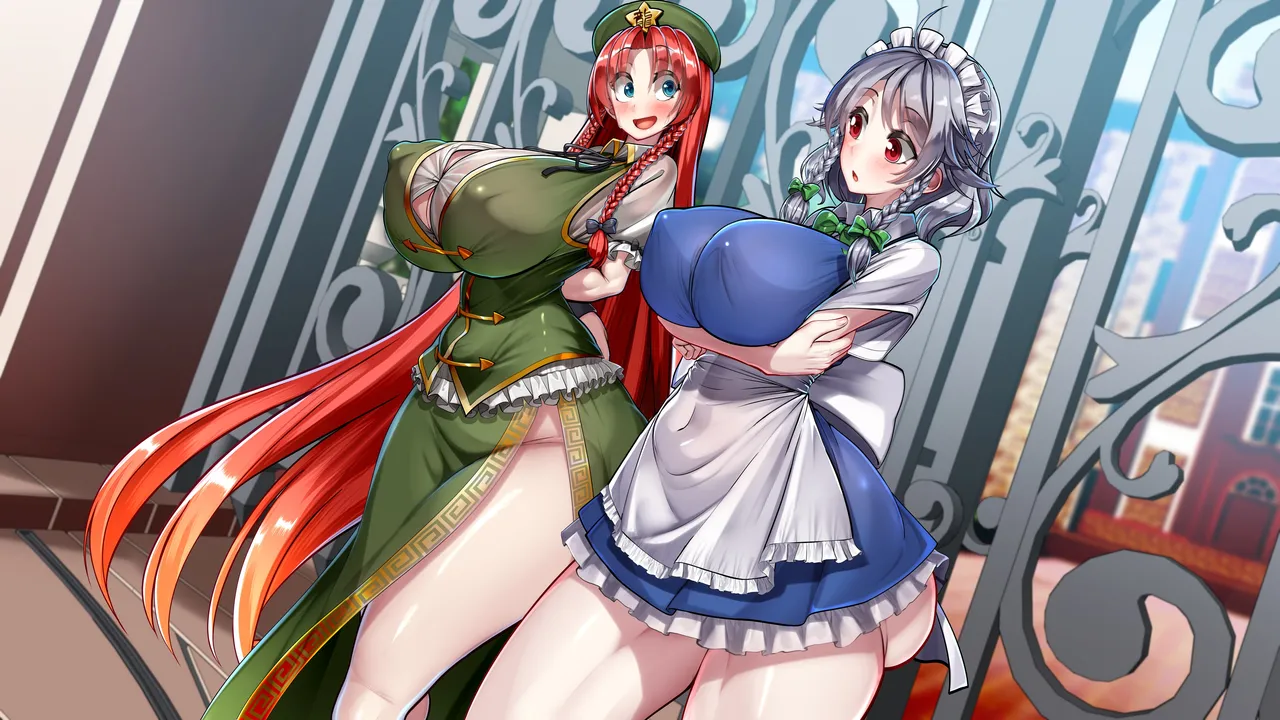 Kawahagitei Meiling x Sakuya Tomatta Jikan dake Onaho ni natte kureru Maid-chou Touhou Project English - Image 175