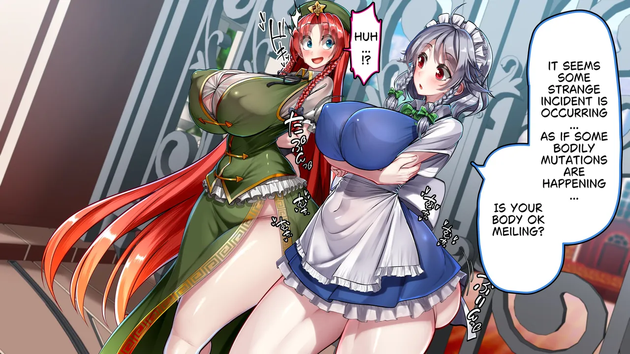 Kawahagitei Meiling x Sakuya Tomatta Jikan dake Onaho ni natte kureru Maid-chou Touhou Project English - Image 8