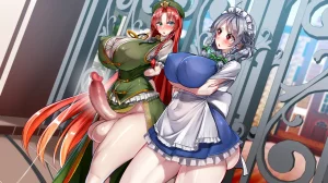 Kawahagitei Meiling x Sakuya Tomatta Jikan dake Onaho ni natte kureru Maid-chou Touhou Project English - Page 184