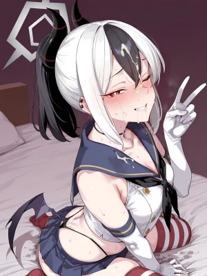あぐにむ工房 Kayoko Onikata Flirty Fun in a Shimakaze Cosplay Cosplay Sex - Page 51