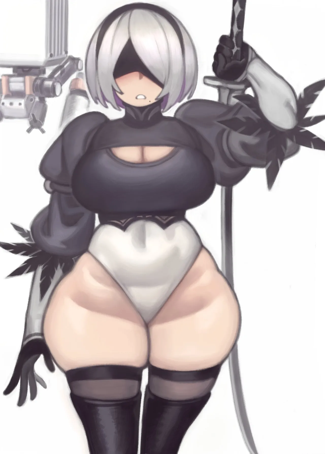 Kelvin Hiu Initiating Breeding Session NierAutomata - Animated - Image 13